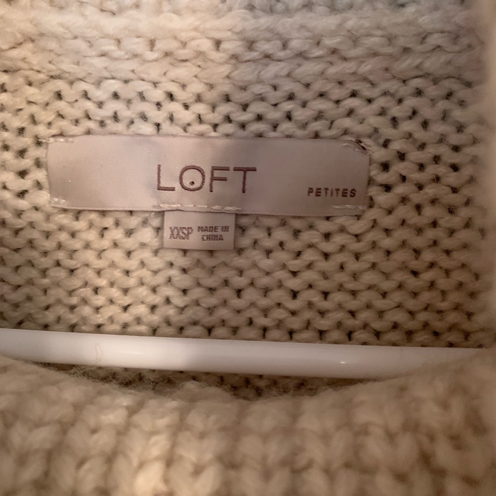 LOFT Fair Isle Turtleneck sweater. Size XXSP. - Picture 5 of 8